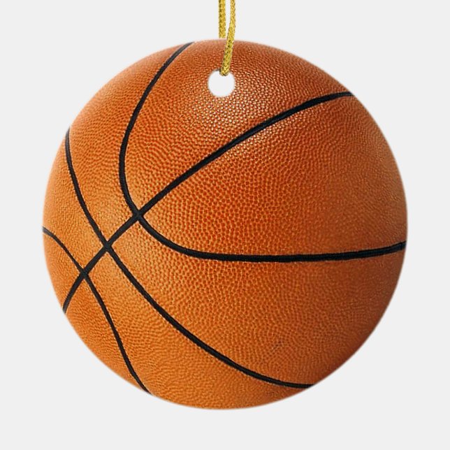 Ornamento del árbol de navidad del baloncesto (Frente)