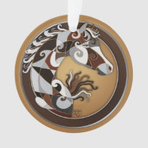 Ornamento del árbol de navidad del caballo