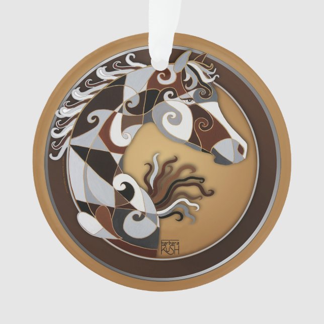 Ornamento del árbol de navidad del caballo (Anverso)