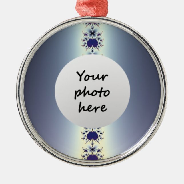 Ornamento del árbol de Navidad del collar púrpura (Frente)