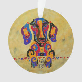 Ornamento del árbol de navidad del Dachshund