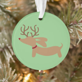 Ornamento del árbol de navidad del Dachshund del