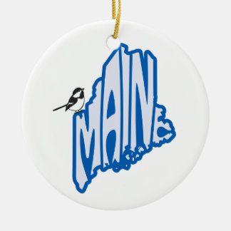 Ornamento del árbol de Navidad del estado de Maine