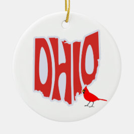 Ornamento del árbol de Navidad del estado de Ohio