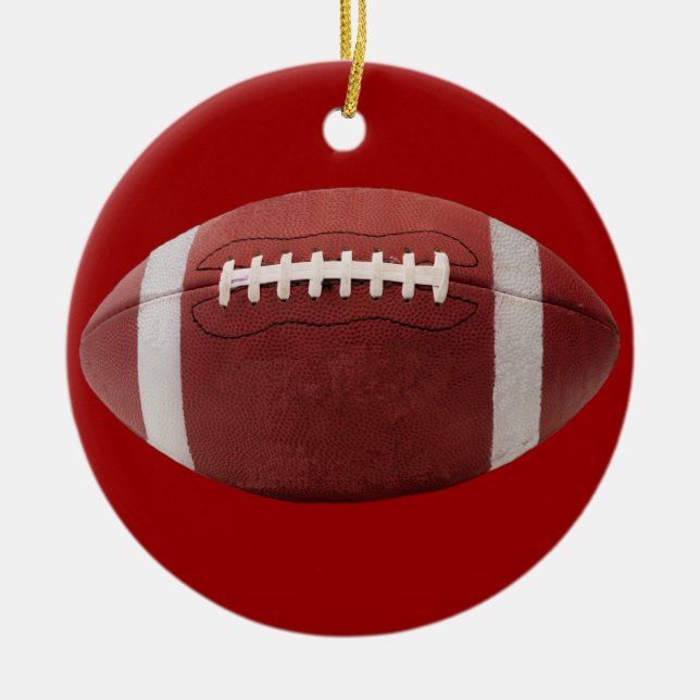 Ornamento del árbol de navidad del fútbol (Frente)