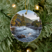Ornamento del árbol de Navidad del lago Tahoe