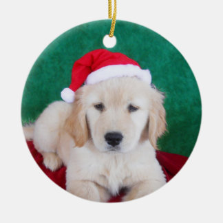 Ornamento del árbol de navidad del perrito del