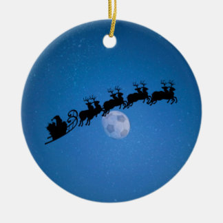Ornamento del árbol de navidad del tema del fútbol
