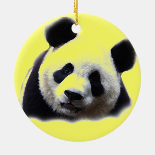 Ornamento del árbol de Navidad Panda (Atrás)