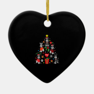 Ornamento del árbol de Navidad Schnauzer Perro Mas