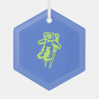 Ornamento del árbol de Navidad Spaceman
