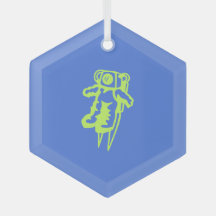 Ornamento del árbol de Navidad Spaceman