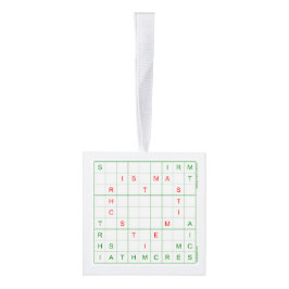 Ornamento del árbol de Navidad Sudoku