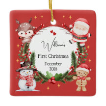 Ornamento del árbol de renos de Navidad