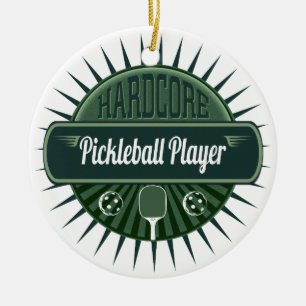 Ornamento del árbol del jugador de Pickleball de