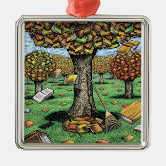 Ornamento del árbol del libro