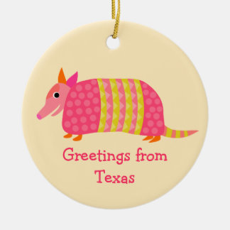 Ornamento del armadillo de Tejas