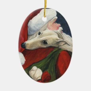 Ornamento del arte del galgo y del perro de Santa