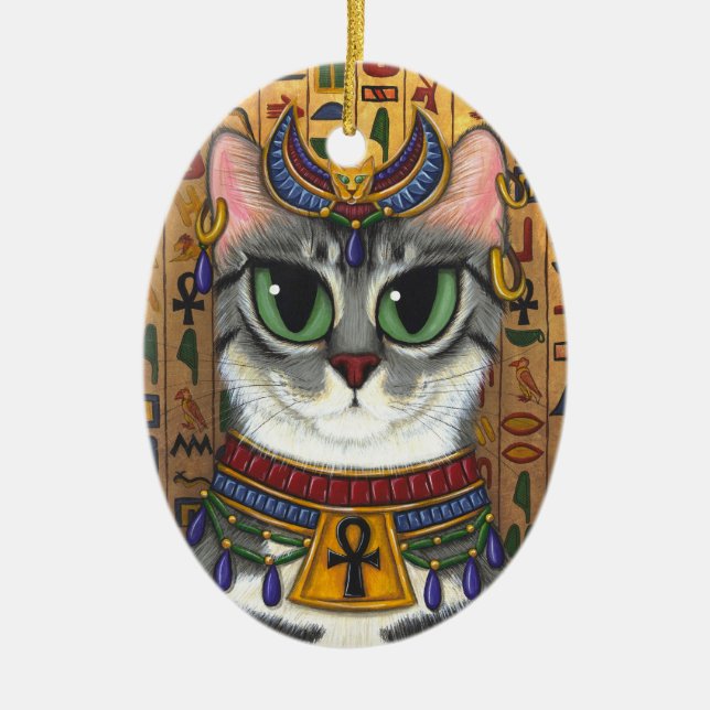 Ornamento del arte del gato de Bastet del egipcio (Frente)