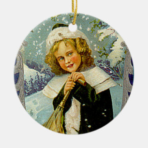 Ornamento del arte del navidad del Victorian del