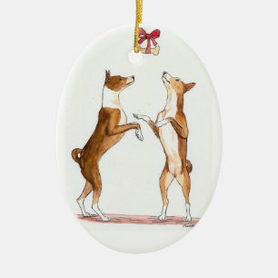 Ornamento del arte del perro de Basenji