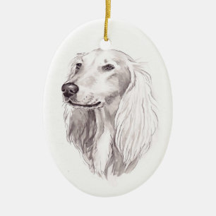 Ornamento del arte del perro de Saluki