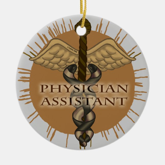 Ornamento del asistente médico de Caduceus (Frente)