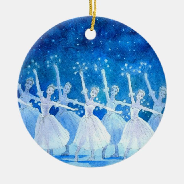 Ornamento del ballet - danza de los copos de nieve (Frente)