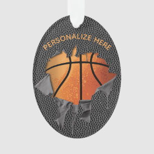 Ornamento del baloncesto roto (texturado)