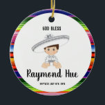 Ornamento del bautismo del muchacho de Charro<br><div class="desc">Ornamento mexicano del bautismo del muchacho de Charro</div>