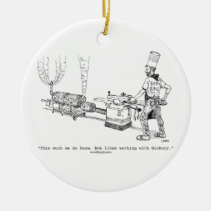 Ornamento del Bbq de Bob (redondo, oval, cuadrado)