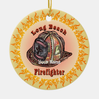 Ornamento del bombero de Long Beach