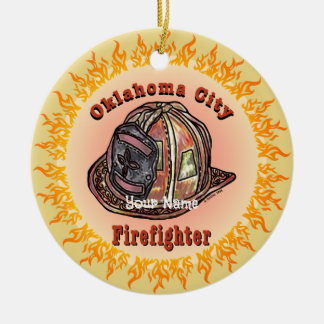 Ornamento del bombero de Oklahoma City