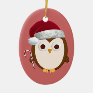 Ornamento del búho del navidad