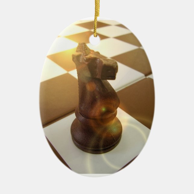 Ornamento del caballero del ajedrez (Frente)