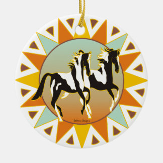 Ornamento del caballo de la pintura de la estrella