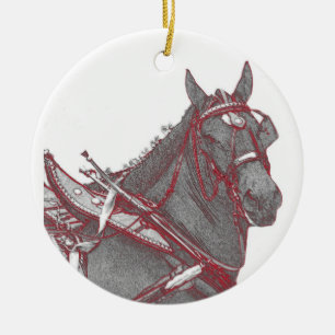 Ornamento del caballo de Percheron