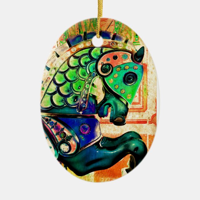 Ornamento del caballo del carrusel (Frente)