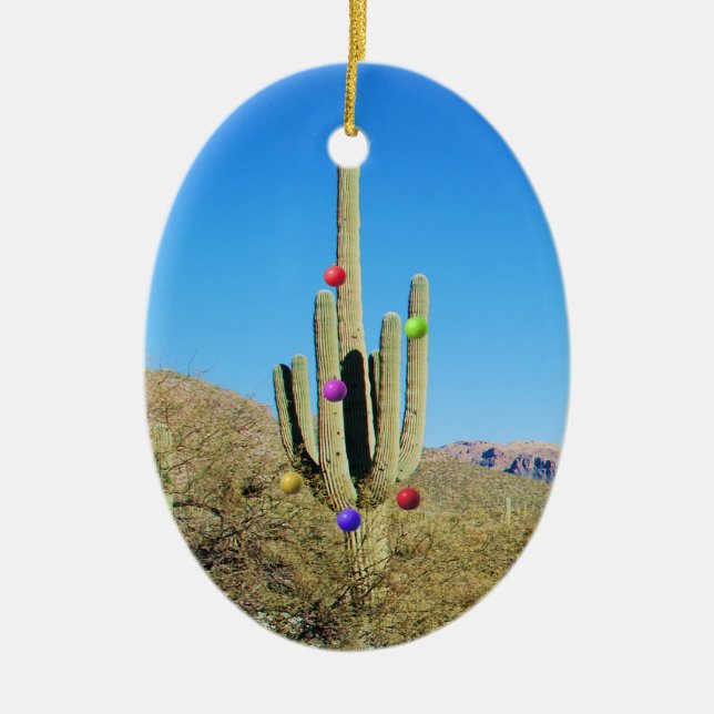 Ornamento del cactus de navidad (Frente)