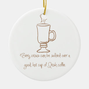 Ornamento del café irlandés de Brown del pan de