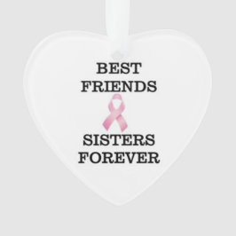Ornamento del cáncer de pecho de la hermana