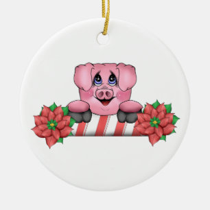 Ornamento del cerdo del navidad