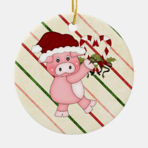 Ornamento del cerdo del navidad