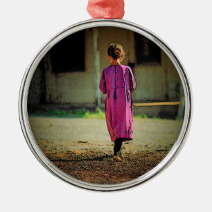 Ornamento del chica de Amish