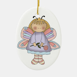 Ornamento del chica de la mariposa