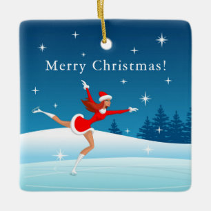 Ornamento del Chica de patinaje artístico artíst