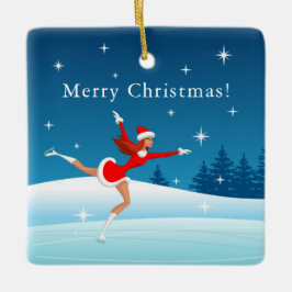 Ornamento del Chica de Santa Fe de Navidad