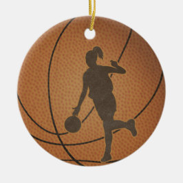 Ornamento del chica del baloncesto