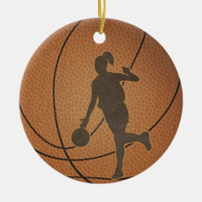 Ornamento del chica del baloncesto (Frente)