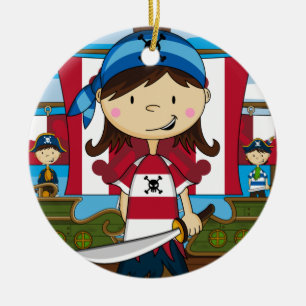 Ornamento del chica del pirata
